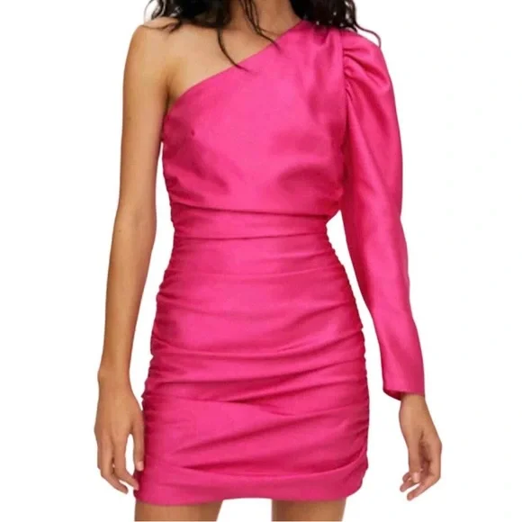 NWT Aritzia Fushcia Rhapsody Dress, Size 6 - Picture 3 of 3